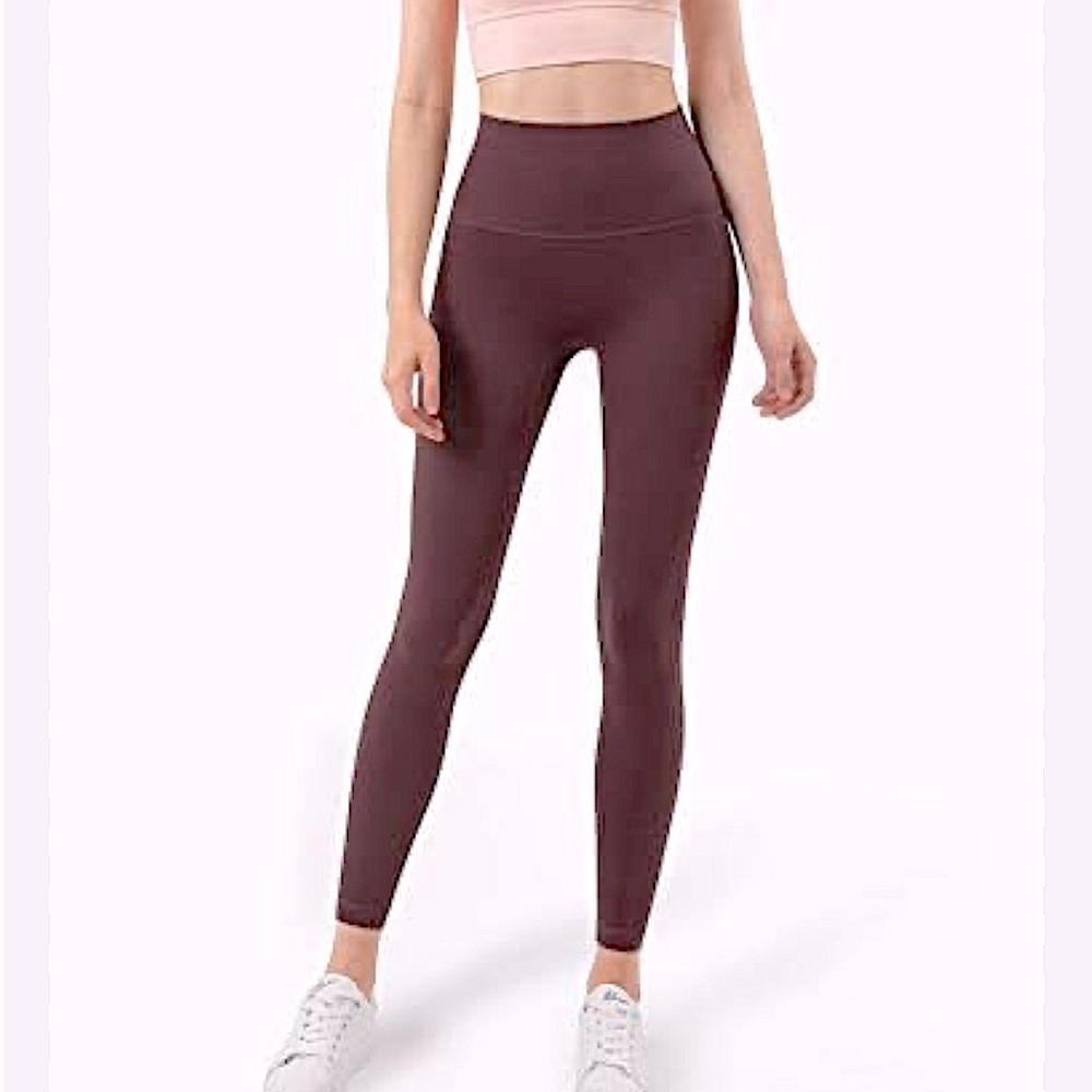 Plum colored leggings